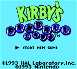Kirby's Pinball Land DX - Screenshot - Game Title Image