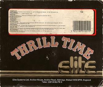 Thrill Time: Platinum 1 - Box - Back Image