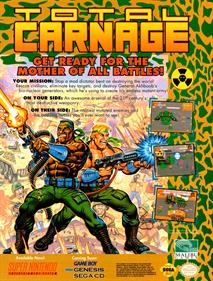 Total Carnage - Advertisement Flyer - Front Image