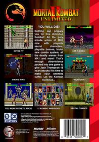 Mortal Kombat II Unlimited - Box - Back Image