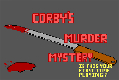Corby's Murder Mystery - Screenshot - Game Title Image