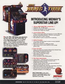 NBA Hangtime - Advertisement Flyer - Back Image