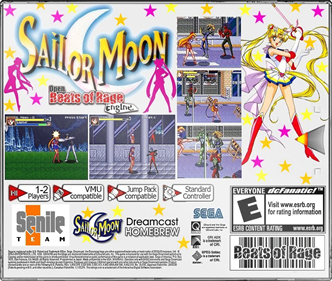 Kungpow's Sailor Moon - Fanart - Box - Back Image