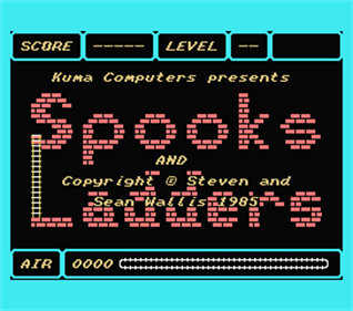 Spooks & Ladders - Screenshot - Game Title Image