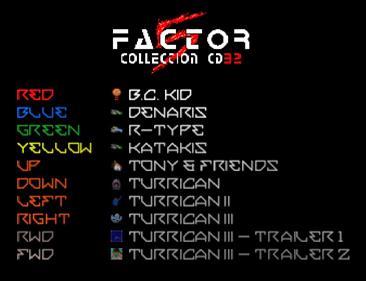 Factor 5 Collection - Screenshot - Game Title Image