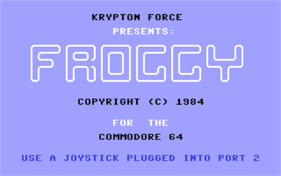 Froggy (Galactic Software) - Screenshot - Game Title Image
