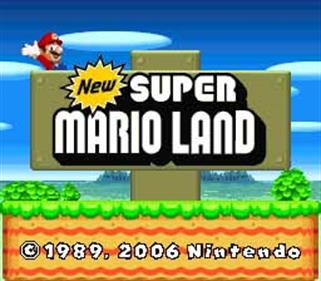 New Super Mario Land - Screenshot - Game Title Image