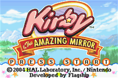 Kirby & The Amazing Mirror - Screenshot - Game Title Image