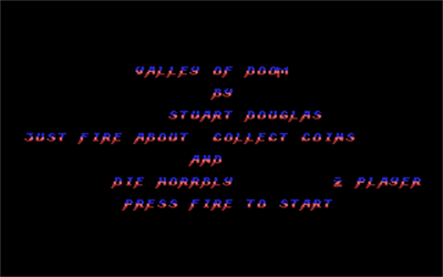 Valley of Doom - Screenshot - Game Title Image