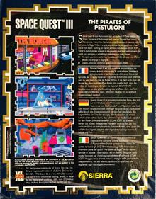 Space Quest III: The Pirates of Pestulon - Box - Back Image