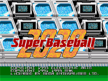 Super Baseball 2020 - Screenshot - Game Title Image