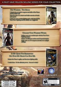 Prince of Persia Trilogy - Box - Back Image
