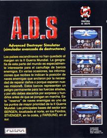 ADS: Advanced Destroyer Simulator - Box - Back Image