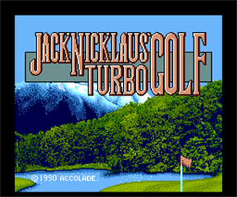 Jack Nicklaus: Turbo Golf - Screenshot - Game Title Image