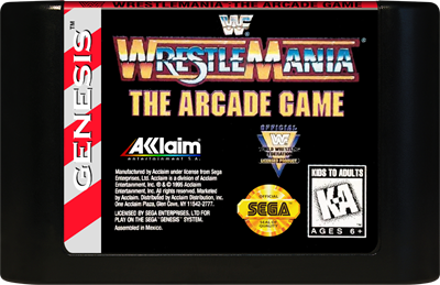 WWF WrestleMania: The Arcade Game - Cart - Front Image