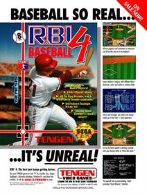 R.B.I. Baseball 4 - Advertisement Flyer - Front Image