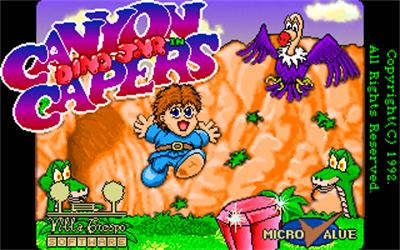 Dino Jnr. in Canyon Capers - Screenshot - Game Title Image