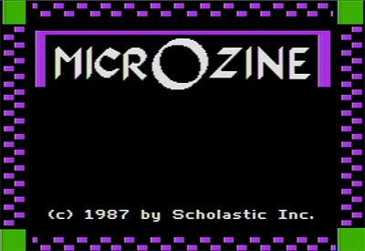 Microzine 20 - Screenshot - Game Title Image