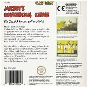 Mickey's Dangerous Chase - Box - Back Image