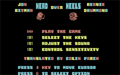 Head Over Heels - Screenshot - Game Select Image