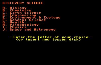 Discovery: Science - Screenshot - Game Select Image