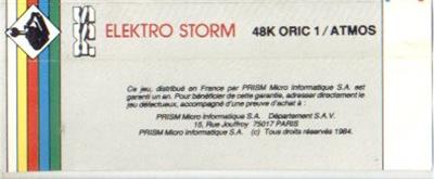 Elektro Storm - Box - Back Image