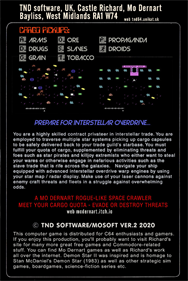 Demon Star II: Interstellar Overdrive - Box - Back Image