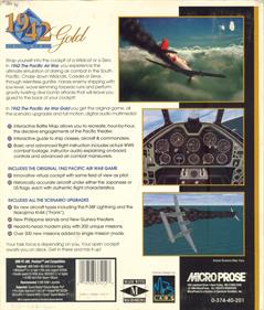 1942: The Pacific Air War Gold - Box - Back Image