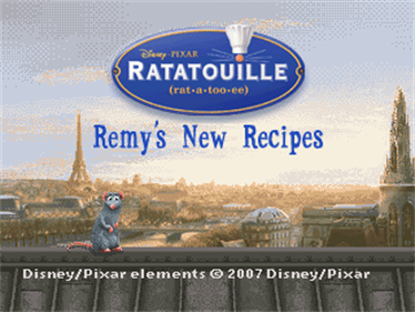 Disney•Pixar Ratatouille: Remy's New Recipes - Screenshot - Game Title Image