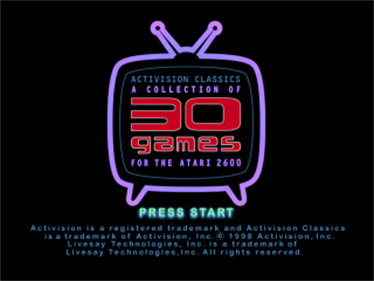 A Collection of Activision Classic Games for the Atari 2600 - Screenshot - Game Title Image