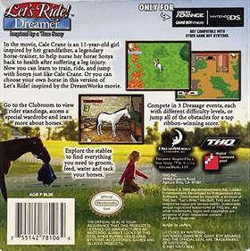 Let's Ride!: Dreamer - Box - Back Image