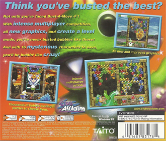 Bust-A-Move 4 - Box - Back Image