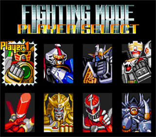 Mighty Morphin Power Rangers: The Fighting Edition - Screenshot - Game Select Image
