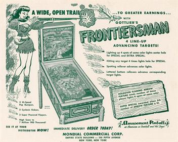Frontiersman - Advertisement Flyer - Front Image