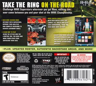 WWE SmackDown vs. Raw 2009 - Box - Back Image