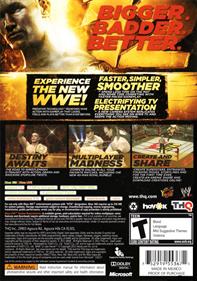 WWE '12 - Box - Back Image