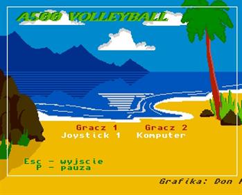 A500 Volley - Screenshot - Game Title Image