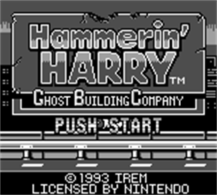 Hammerin' Harry: Ghost Building Company - Screenshot - Game Title Image