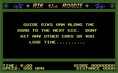 Rik the Roadie - Screenshot - Game Select Image