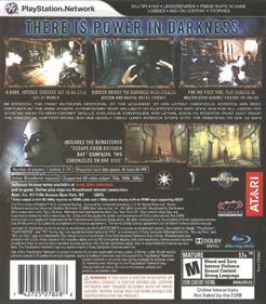 The Chronicles of Riddick: Assault on Dark Athena - Box - Back Image