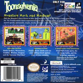 Toonsylvania - Box - Back Image