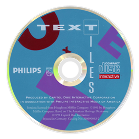 Text Tiles - Disc Image