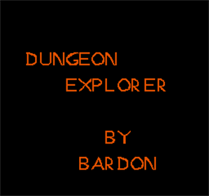 Dungeon Explorer - Screenshot - Game Title Image