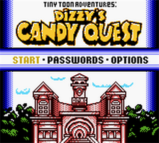 Tiny Toon Adventures: Dizzy's Candy Quest - Screenshot - Game Title Image