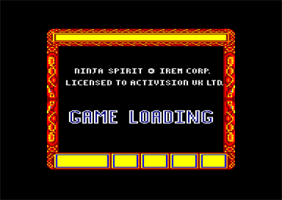 Ninja Spirit - Screenshot - Game Title Image