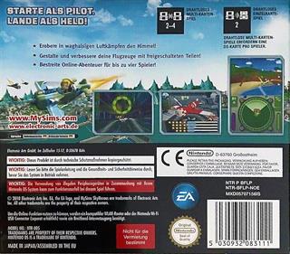 MySims: SkyHeroes - Box - Back Image