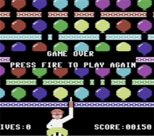 Balloon Crazy (1992) - Screenshot - Game Over Image