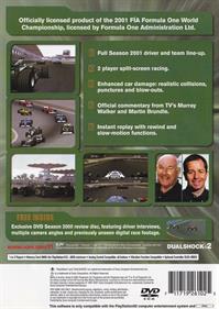 Formula One 2001 - Box - Back Image