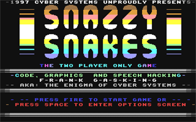 Snazzy Snakes - Screenshot - Game Title Image