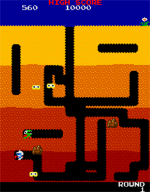 Video Game Anthology Vol. 12: Dig Dug/Dig Dug II - Screenshot - Gameplay Image